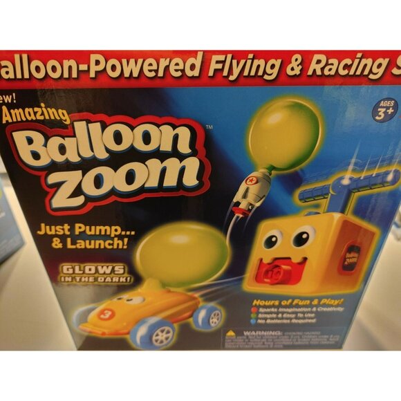 Balloon Zoom As Seen On TV Balloon-Powered Flying & Racing Set  Brand New - Picture 2 of 11